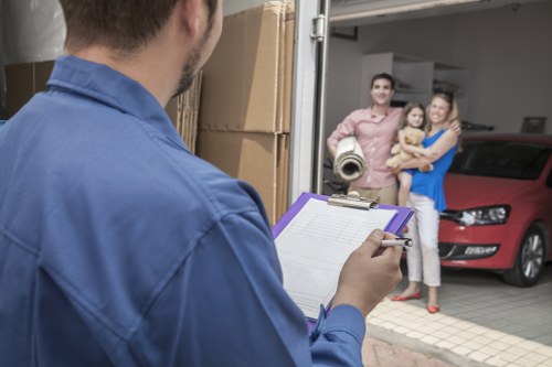 Putney man with van loading furniture for transport