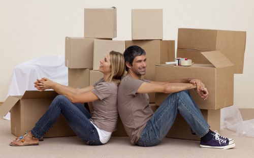 Efficient same day removals in Putney with packed boxes and moving equipment