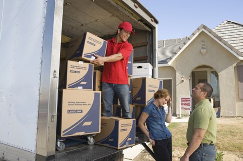 Loading furniture and boxes for a Putney van removal