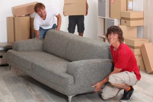 Careful handling of furniture during a Putney man and van service