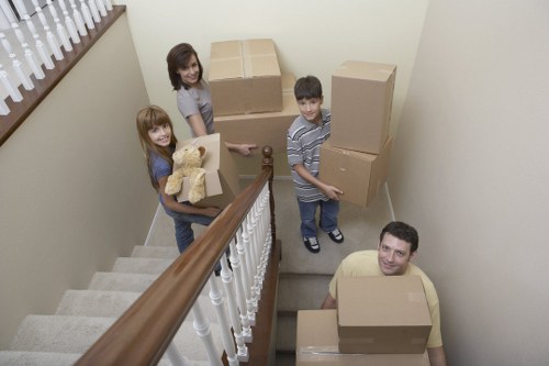 Packers and movers handling belongings during a Putney relocation